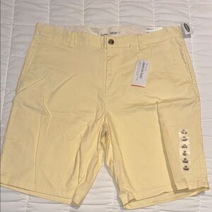Old Navy Yellow Flat Front Shorts